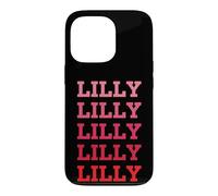 Carcasa para iPhone 13 Pro Nombre Personalizado Lilly I Love Lilly Vintage