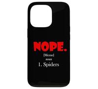 Carcasa para iPhone 13 Pro Nope Meme Definition Anti Spiders Funny Arachnophobia Spider