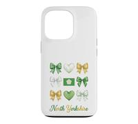Carcasa para iPhone 13 Pro North Yorkshire Coquette Bow Chicas