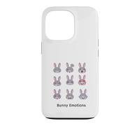 Carcasa para iPhone 13 Pro Nueve emociones de Conejito | para Amantes de los Conejos