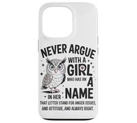 Carcasa para iPhone 13 Pro Nunca Discutas con Una Chica Actitud Divertida Humor