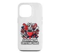 Carcasa para iPhone 13 Pro Nurse Life Surviving On Coffee and Chaos ER