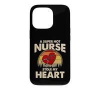 Carcasa para iPhone 13 Pro Nurses Couple Gift Super Hot Nurse Stole My Heart Valentines