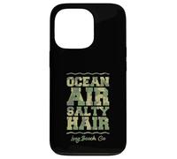 Carcasa para iPhone 13 Pro Ocean Air Salty Hair Long Beach California Tropical