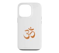 Carcasa para iPhone 13 Pro Om Print Yoga marrón Desvanecido Ohm Mantra Símbolo Sánscrito AUM