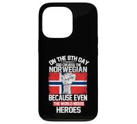 Carcasa para iPhone 13 Pro On The Eighth Day God Created The Norwegian Pride Heroes