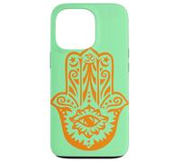 Carcasa para iPhone 13 Pro Orange Hamsa Yoga Mediación