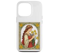 Carcasa para iPhone 13 Pro Orgullo Art Nouveau St Davids Day