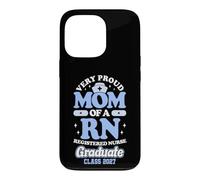 Carcasa para iPhone 13 Pro Orgullosa RN Graduate Mom Class of 2027 Nursing