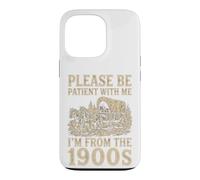 Carcasa para iPhone 13 Pro Paciente Conmigo, Soy del Humor de vagón de la década de 1900