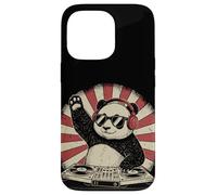 Carcasa para iPhone 13 Pro Panda DJ Tocadiscos Música Retro Fiesta Animal