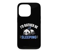 Carcasa para iPhone 13 Pro Panda Sleep Funny Nap Humor Lazy I'D Rather Be Sleeping