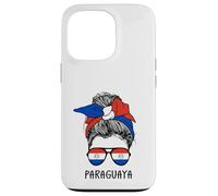 Carcasa para iPhone 13 Pro Paraguayan Paraguaya Girl Paraguayan Heritage Paraguay Flag