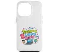 Carcasa para iPhone 13 Pro Pasaporte Laptop Repeat Travel Work Lifestyle Design