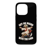 Carcasa para iPhone 13 Pro Patinaje Jesús Skateboard Cristo Subir a Bordo con el Señor