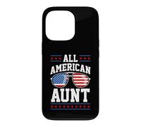 Carcasa para iPhone 13 Pro Patriotic All-American Aunt USA 4 of July American Flag