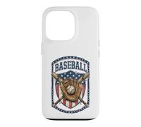 Carcasa para iPhone 13 Pro Patriotic Baseball Glove USA Flag Vintage Graphic