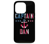 Carcasa para iPhone 13 Pro Patriótico Capitán Dan Vintage Bandera de Estados Unidos 4 de Julio