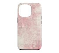 Carcasa para iPhone 13 Pro Patrón Retro Vintage Rosa y Crema Envejecido