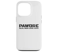 Carcasa para iPhone 13 Pro PAWDRE, Real Men Love Cats. Feline Father Funny Cat Dad