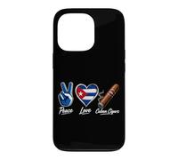 Carcasa para iPhone 13 Pro Paz Amor Cuba Cigarros Cubanos