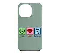 Carcasa para iPhone 13 Pro Paz Amor Zombies Divertido Zombi