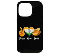 Carcasa para iPhone 13 Pro Peace Love Curry Amante de la Comida India