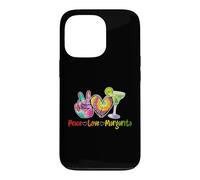 Carcasa para iPhone 13 Pro Peace Love Margarita Happy Cinco de Mayo - Bebida Mexicana