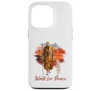 Carcasa para iPhone 13 Pro Peace Walking Monks and Aloka Dog Walk for Peace