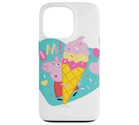 Carcasa para iPhone 13 Pro Peppa Pig Yum Ice Cream