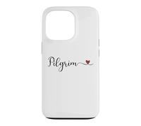 Carcasa para iPhone 13 Pro Peregrino Tipografía Corazón Regalo de Acción de Gracias