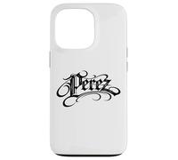 Carcasa para iPhone 13 Pro Pérez Apellido Familia Orgullo Herencia Apellido Latino Love