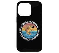 Carcasa para iPhone 13 Pro Pesca Supervivencia Humor Pescador Prepper Pescador