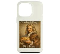 Carcasa para iPhone 13 Pro Pi Day Gravity is Easy Pi es difícil Divertido Newton Science Pun