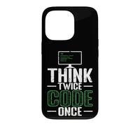 Carcasa para iPhone 13 Pro Piensa Dos Veces código una Vez