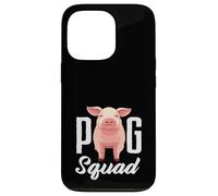 Carcasa para iPhone 13 Pro Pig Squad Team Crew Farmer Group Farm Animal Rosa