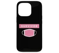 Carcasa para iPhone 13 Pro Pink Face Mask Survivor Cure Cancer Patients