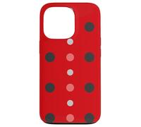 Carcasa para iPhone 13 Pro Pink & Red Black Polka Dot Ladybug Cute Lady Bug Polka Dots