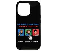 Carcasa para iPhone 13 Pro Pixel Art de 8 bits para Jugadores Retro de History Makers Arcade Edition