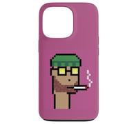 Carcasa para iPhone 13 Pro Pixel Art generativo de Degen Smokers Club #53 de NFT Ravencoin