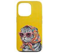 Carcasa para iPhone 13 Pro Portada de Revista Scottish Fold Fashion Cats Lover