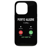 Carcasa para iPhone 13 Pro Porto Alegre está Llamando y Debo IR a Brasil de Viaje
