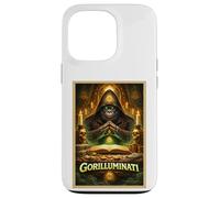 Carcasa para iPhone 13 Pro Póster artístico Gorilla Funny Ape Animal Secret Parody Society