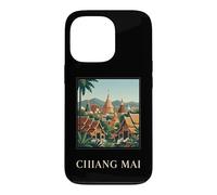 Carcasa para iPhone 13 Pro Póster de Viaje del Templo de Tailandia de Chiang MAI