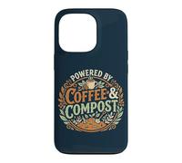 Carcasa para iPhone 13 Pro Powered by Coffee & Compost Funny Gardener