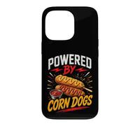 Carcasa para iPhone 13 Pro Powered by Funny Corn Dogs Saying Humor Joke Gag