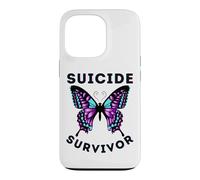 Carcasa para iPhone 13 Pro Prevención de concienciación sobre sobrevivientes del Suicidio Mariposa niño niña