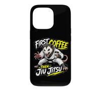 Carcasa para iPhone 13 Pro Primero Café, Luego Jiu-Jitsu: Café Y Lucha Cuerpo A Cuerpo