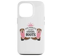 Carcasa para iPhone 13 Pro Princesa Cowgirl Botas Western Country Rodeo Girl