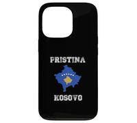 Carcasa para iPhone 13 Pro Pristina Kosovo Vintage Kosovo Bandera Mapa Diseño
